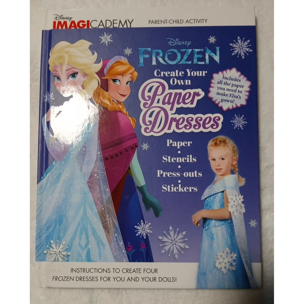 Disney‎ Imagicademy Disney Princesses & Frozen Create Your Own Paper Dresses
